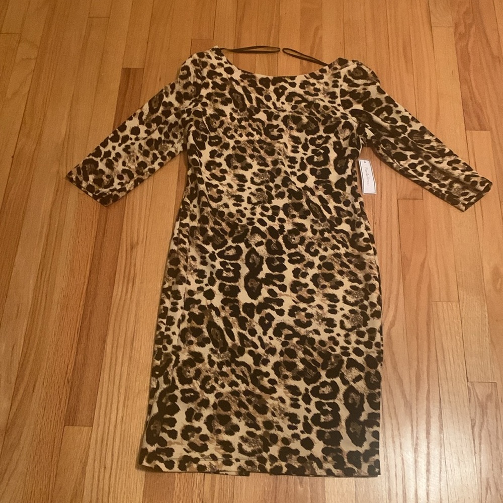 😍 leopard round neck dress - Picture 2 of 3
